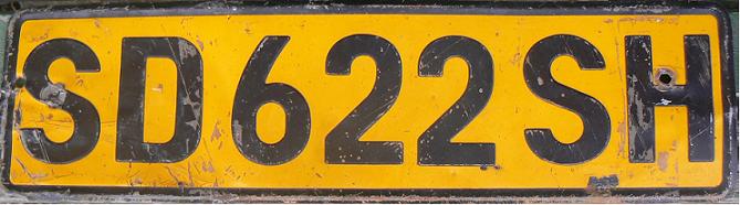 Current normal series (1979 up), SD = Swaziland, SH = Hhohho (issued in about 1987)