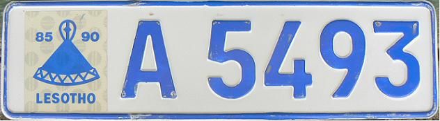 Current series (1979 up), A = Maseru (pre-1986)