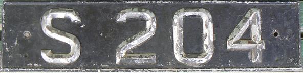 Former normal series (early 1950s - early 1970s), S = serial (issued in ca 1966-67)