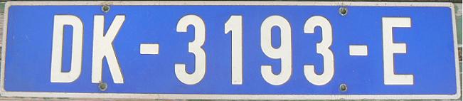 Current normal series (1989 up), DK = Dakar, E = serial (issued in early 1990s)