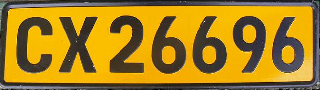 Cape Province, old normal series (1976 - 1995), CX = Knysna, Plettenberg Bay, Sedgefield