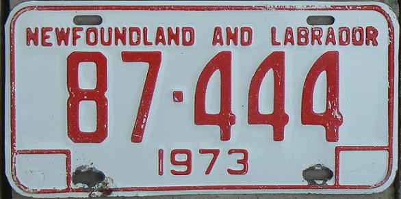 Old normal series (1973 - 1975), 1973 multi-year base plate
