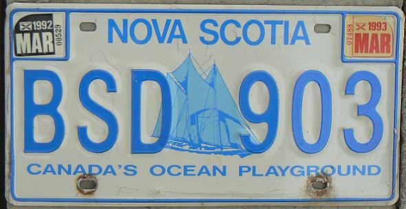 Current normal series (June 1989 up, starting at BRT 001), 1992/93 validation sticker