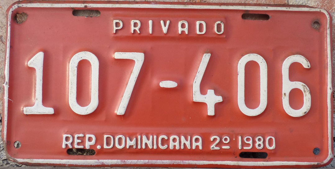 Old series (1967 - 1981), 2 0 1980 = second half of 1980, Privado = private vehicle