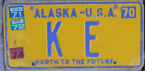 Old series (1970 - 1973), personalised registration, 1970 issue