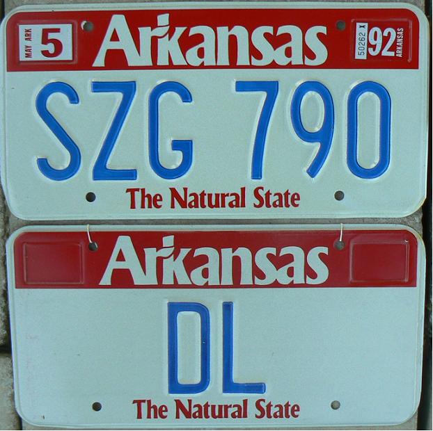 Old normal series (1989 - 1995), standard plate and personalised (sample) 