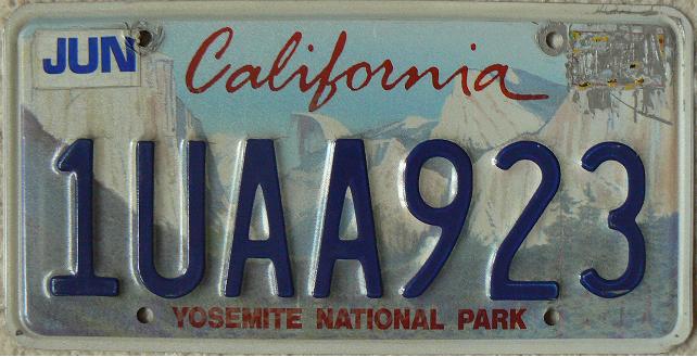 Current environmental series (1993 - ), "lipstick" style, Yosemite Valley at a background, 1UAA issued in 1993
