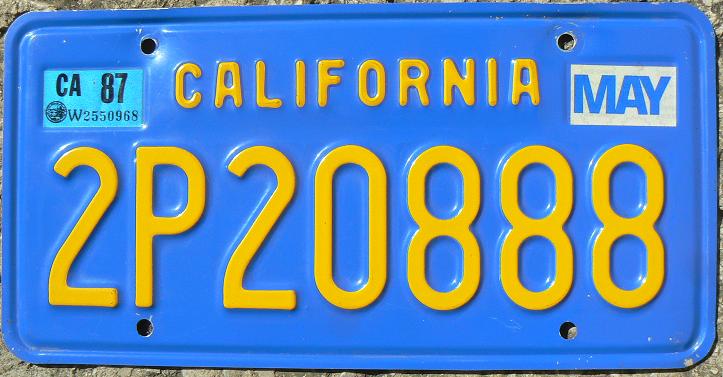 Former series (1970 - 1986), 2P = commercial vehicle plate