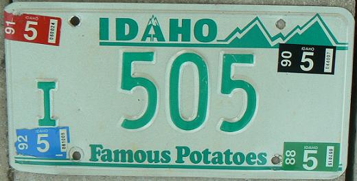  Old normal series (1983 - 1986), I = Idaho county (Grangeville)