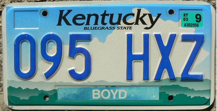 Former normal series (late 1998 - 2003),  Boyd county (Catlettsburg)