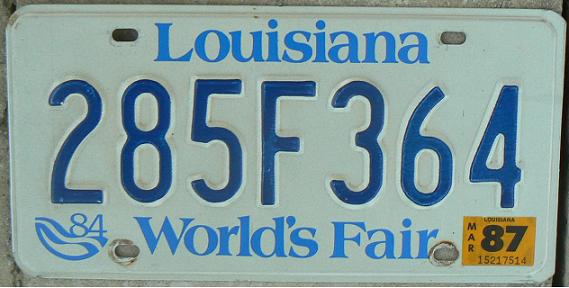 Old normal series (1983 - 1984), F = Monroe county