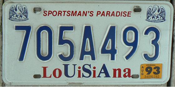 Old normal series (1989 - 1992), A = Baton Rouge county