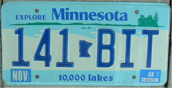 Current normal series (1987- ), all serial, BIT issued in 1988, 3 numerals-3 letters until 1998, then reversed