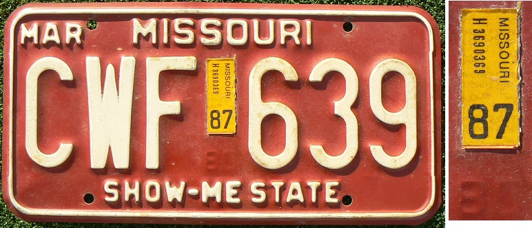 Old normal series (1981 - 1997), MAR = revalidation month