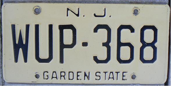 Old normal series (1959 - 1978), 3 letters-3 numerals issued until 1973, WUP issued about 1972