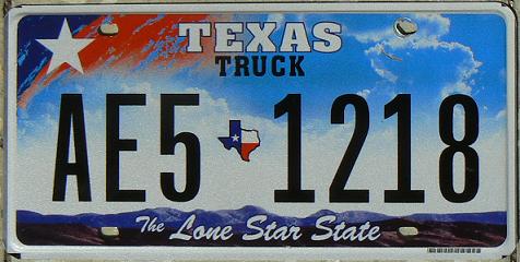 Current normal series (2009 - ), truck plate, AEn nnnn = first truck registration: since 2004