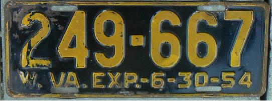 Old normal series (1942 - 1955), EXP = date of expiry (30 June 1954)