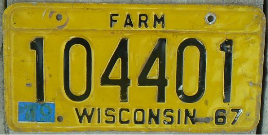  Old series (1967 - 1979?), FARM = farm truck, 1967 base plate