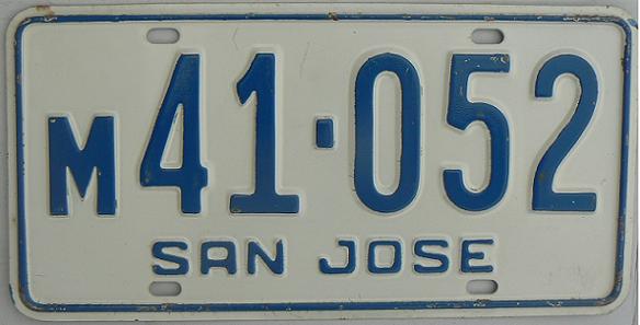 San José province, old normal series (1970s - 1992), M = San José