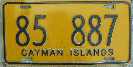 Current normal series (1974 up), black on yellow = private cars, 85 nnn block issued in 2000