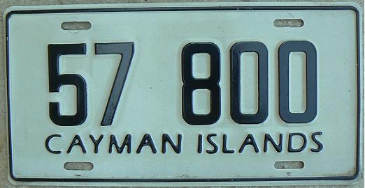 Current normal series (1974 up), black on white = rental cars, 57 nnn block issued in 1994