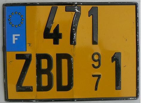 Saint Martin, current normal series (1997 up), ZBD issued in 2007, 971 = Guadeloupe