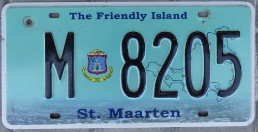SINT MAARTEN, current series (2005 up), blue background 2016, M = cars