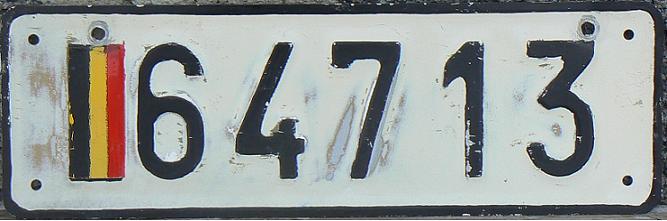 Current military series (1947/78 - ), aluminium plate since 1978