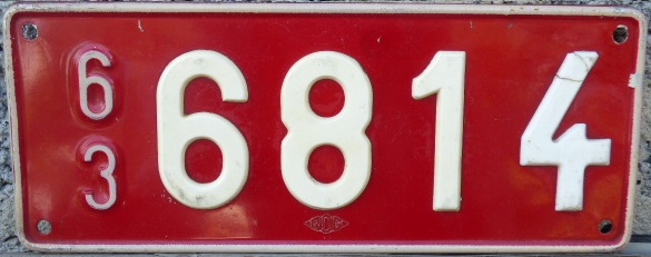 Old temporary series (1954 - 1975), front owner provided (1963)