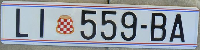 Herzeg-Bosnia, old normal series (1993-98), LI = Livno