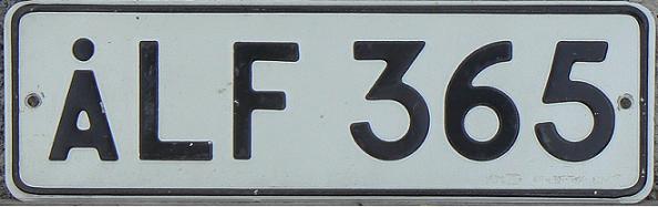 Former normal series (1980 - 1992), ÅL = Åland, ÅLF issued in 1985/86