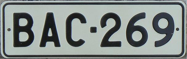 Current / former normal series (1972 - ), since 2001 prefixed by blue Euroband, B = Helsinki (1987-1989, prior to October 1989 the first letter denoted the province)