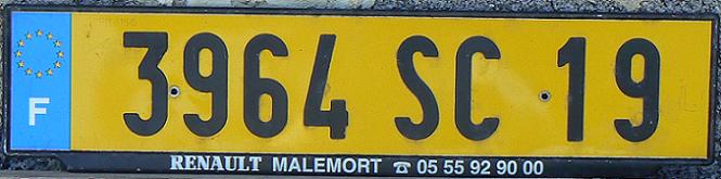 19 = Corrèze (Tulle), Limousin, 2002