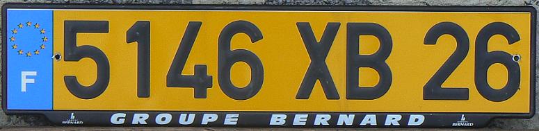 26 = Drôme (Valence), Rhône-Alpes, 2005 (XB), 2006 (XE)
