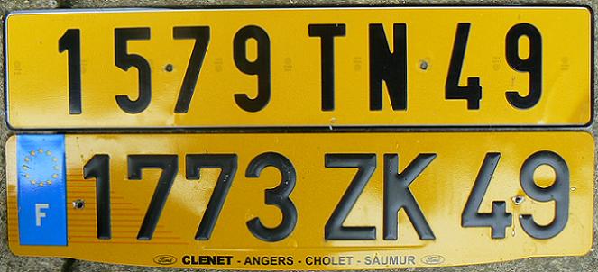 49 = Maine-et-Loire (Angers), Pays de la Loire, 1988 (TN), 2006 (ZK)