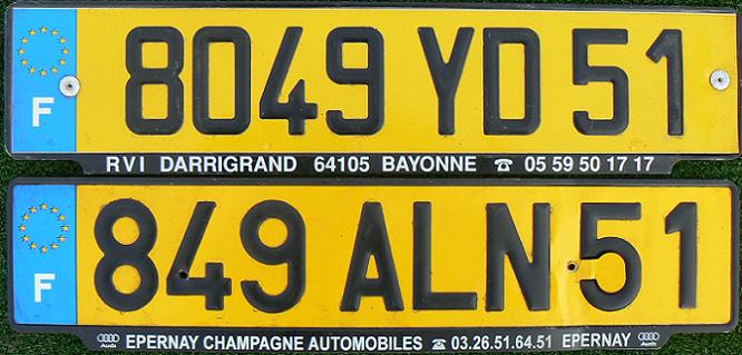 51 = Marne (Châlons-en-Champagne), Champagne - Ardenne, 1998 (YD), 2004 (ALN)