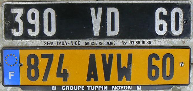 60 = Oise (Beauvais), Picardie, 1988 (VD), 2005 (AVW)