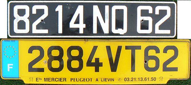 62 = Pas-de-Calais (Arras), Nord - Pas-de-Calais, 1989 (NQ), 2003 (VT)
