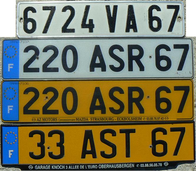 67 = Bas-Rhin (Strasbourg), Alsace, 1986 (VA), 2006 (ASR, AST)