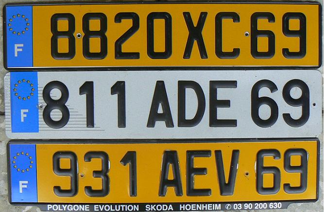 69 = Rhône (Lyon), Rhône - Alpes, 2001 (XC), 2005 (ADE, AEV)