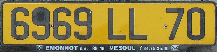 70 = Haute-Saône (Vesoul), Franche - Comté, 1993