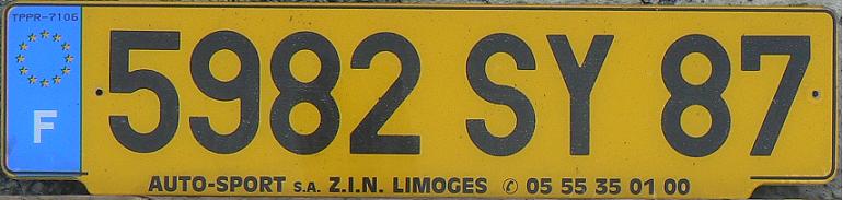 87 = Haute-Vienne (Limoges), Limousin, 2000