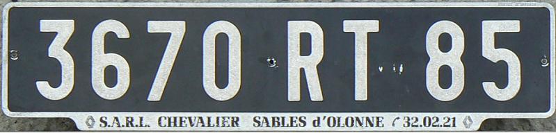 85 = Vendée (La Roche-sur-Yon), Pays de la Loire, 1986