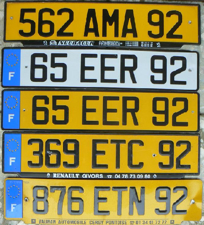 92 = Hauts-de-Seine (Nanterre), Île-de-France, 1995 (AMA), 2004 (EER), 2006 (ETC, ETN)