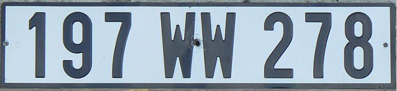 Old export series (1958 - 2002), WW2 = export, 78 = Yvelines (Versailles)