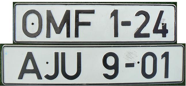 Final normal series (1953 - 1990), remade in West German style (1991-92), OM = Neuhaus, AJ = Rostock