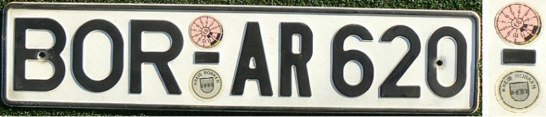 Former normal series (1956 - 1994), BOR = Borken