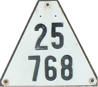 Old series for agricultural trailers (1958 - 1990)