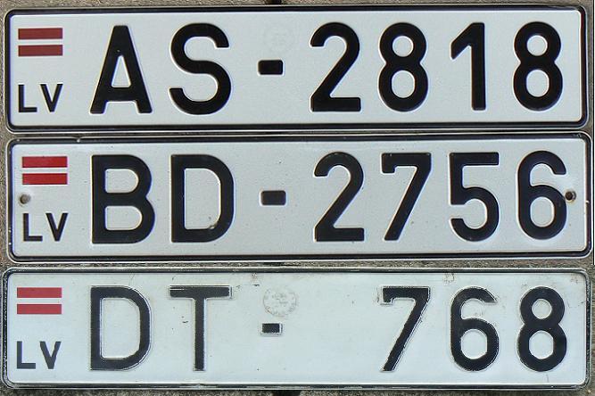 Current / former normal series (1993/2004 - ), without Euroband prior to May 2004, AS (front long, rear square) issued in 1993, BD in 1994, DT in 1998/99