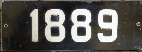 Old normal series (1945 - 1966), 1889 issued before 1949, (permitted for newly registered old vehicles even after this date)